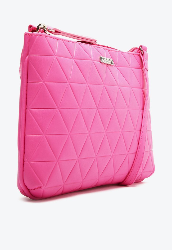 Bolsa Crossbody Rosa Anacapri Média Matelassê Triangular