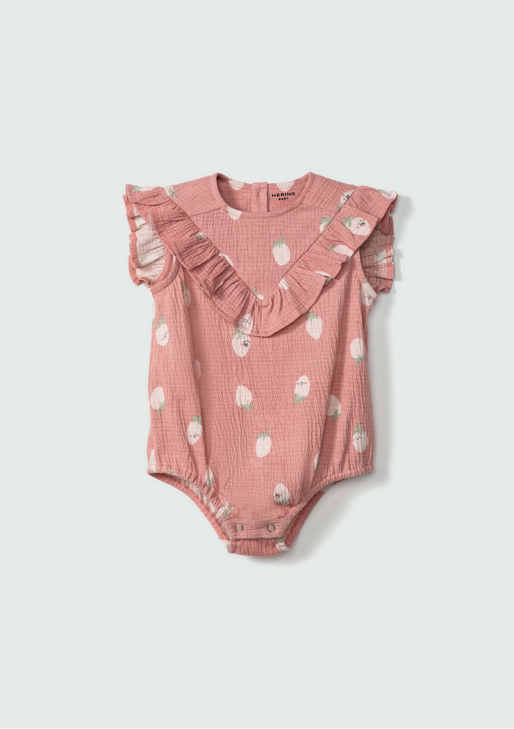 Body Rosa Hering Kids Regata Bebê Menina Estampado
