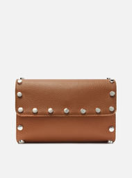 Bolsa Tiracolo Marrom Arezzo Pequena Tachas