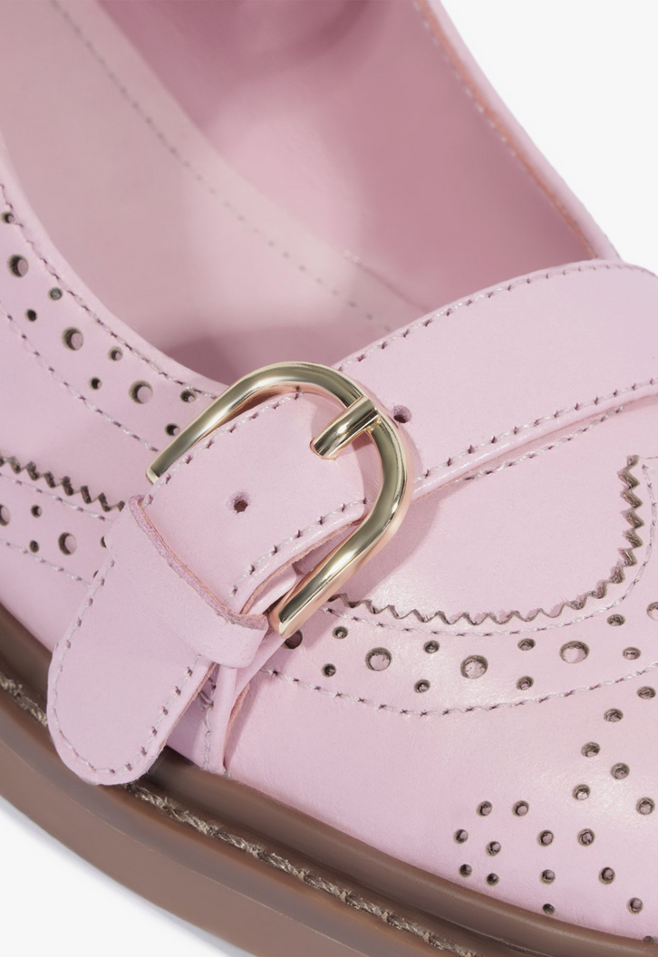 Oxford Dafne Couro Rosa