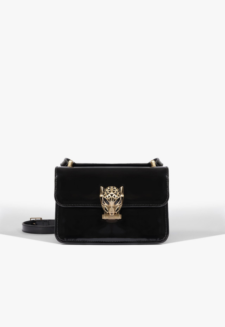 セルポ Bolsa Tiracolo Crossbody Leoness Pequena Couro Preta | ZZ MALL