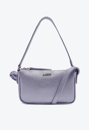 Bolsa Tiracolo Metalizada Lilás Anacapri Pequena Baguete