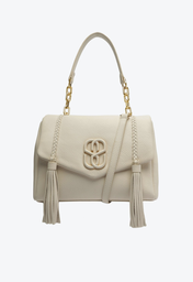 Bolsa Branca Schutz Shoulder Média Barbicachos Couro