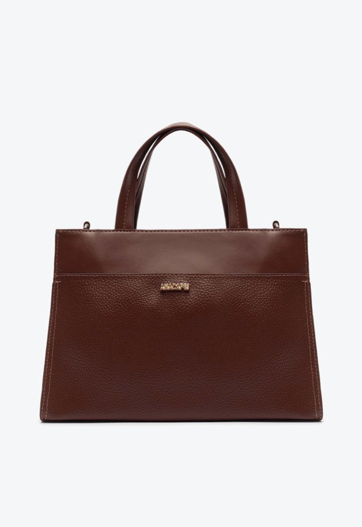 Bolsa Tote Média Work Marrom