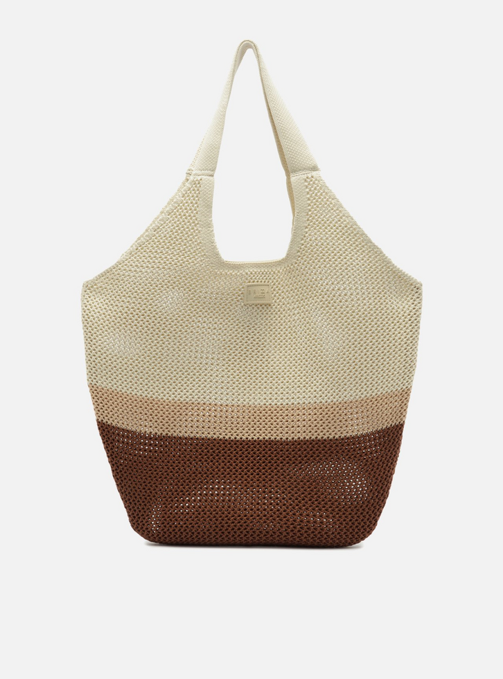 Bolsa Shopping Multineutra Crochê Grande