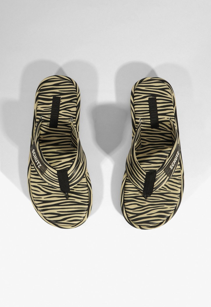 Chinelo Zoe Estampa Zebra