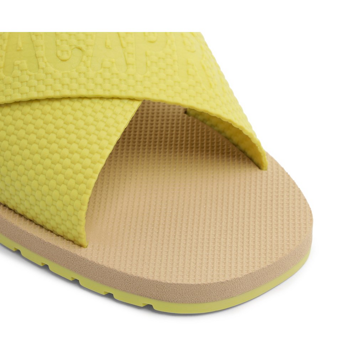 Rasteira Tiras Cruzadas Injetada Verde