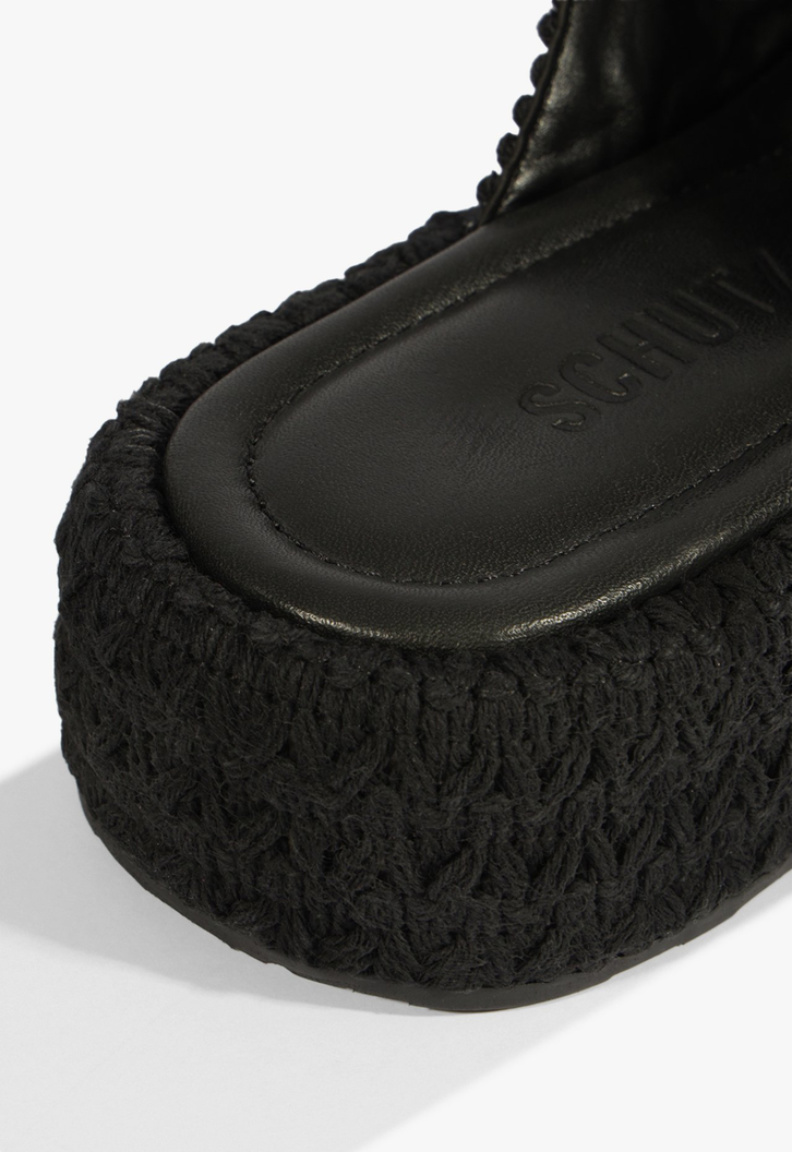 Chinelo Plataforma Schutzlogo Preto