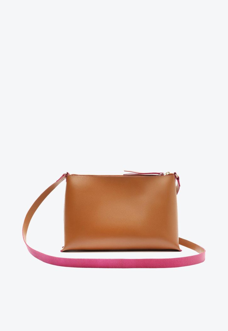 Crossbody Marrom Anacapri Couro Cora Pequena
