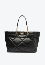 Bolsa Shopping Preta Schutz Grande Dazzle Couro
