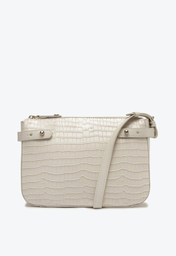 Bolsa Tiracolo Branca Schutz Milla Croco