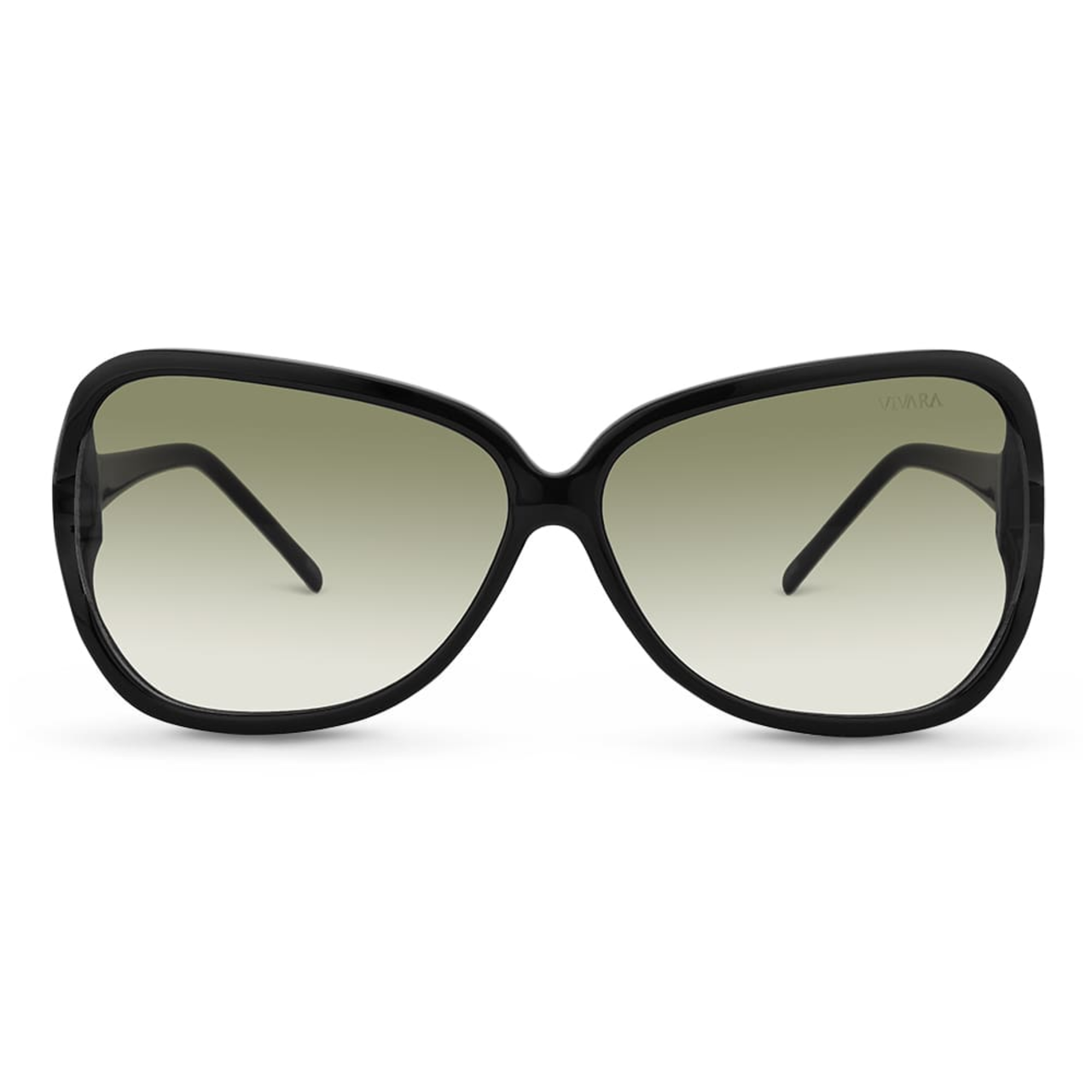 Óculos de Sol Vivara Preto Oval em Acetato | ZZ MALL