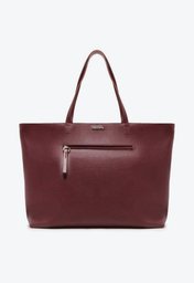 Bolsa Shopping Roxa Anacapri Zíper Grande