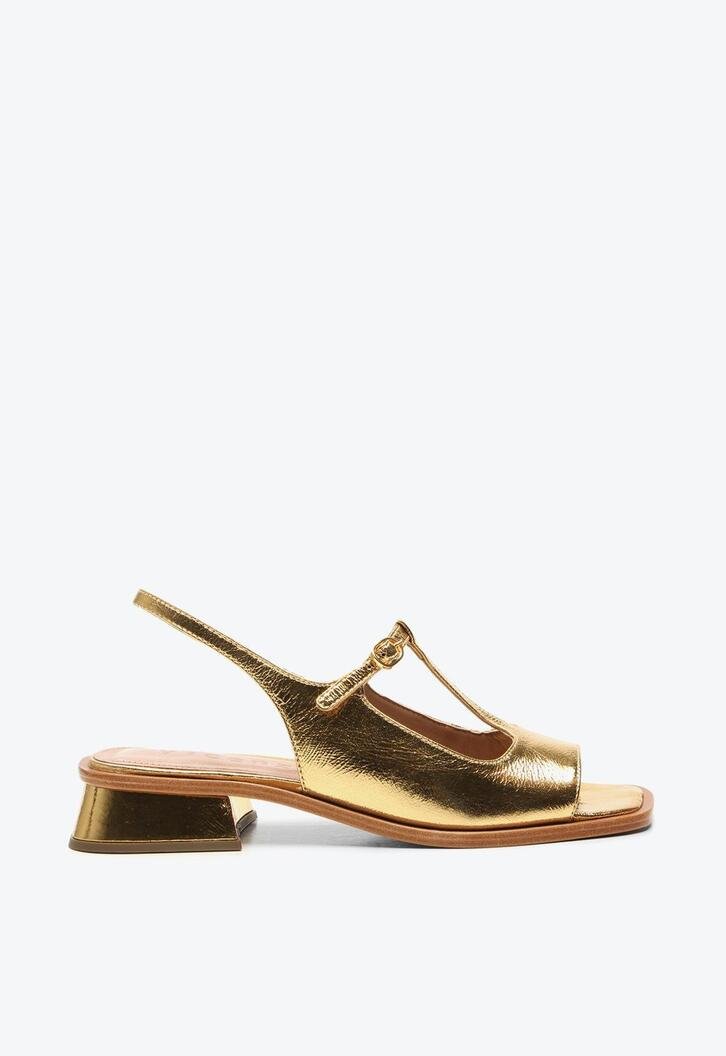 Slingback Constança Dourado