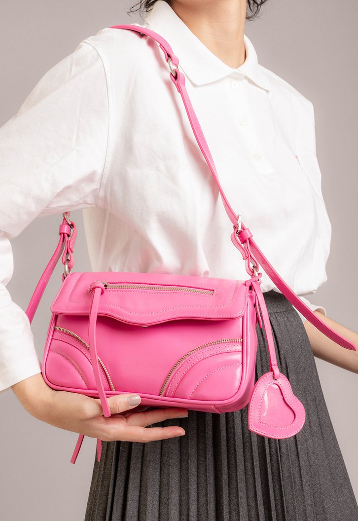 Bolsa Rosa Vicenza Shoulder Lover Pequena | ZZ MALL
