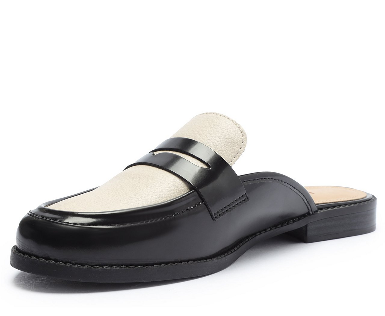 Mule Oriental Duas Cores Preto | ZZ MALL