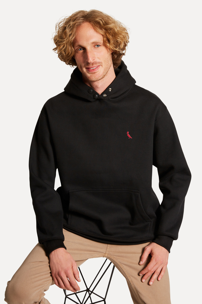 MOLETOM PRETO RESERVA HOODIE BRASA PICA PAU BORDADO