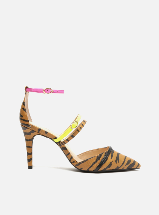 Scarpin animal top print arezzo