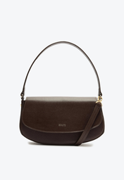 Bolsa Tiracolo Marrom Schutz Média Baguette Esther Couro