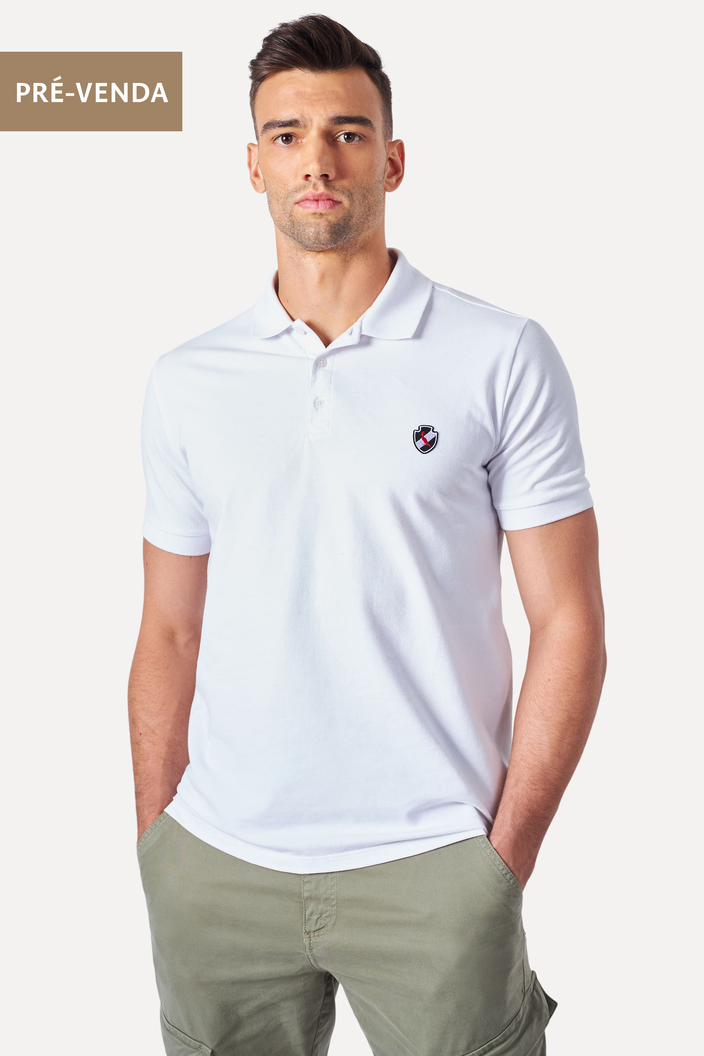 Polo Branca Reserva Piquet Vasco Da Gama