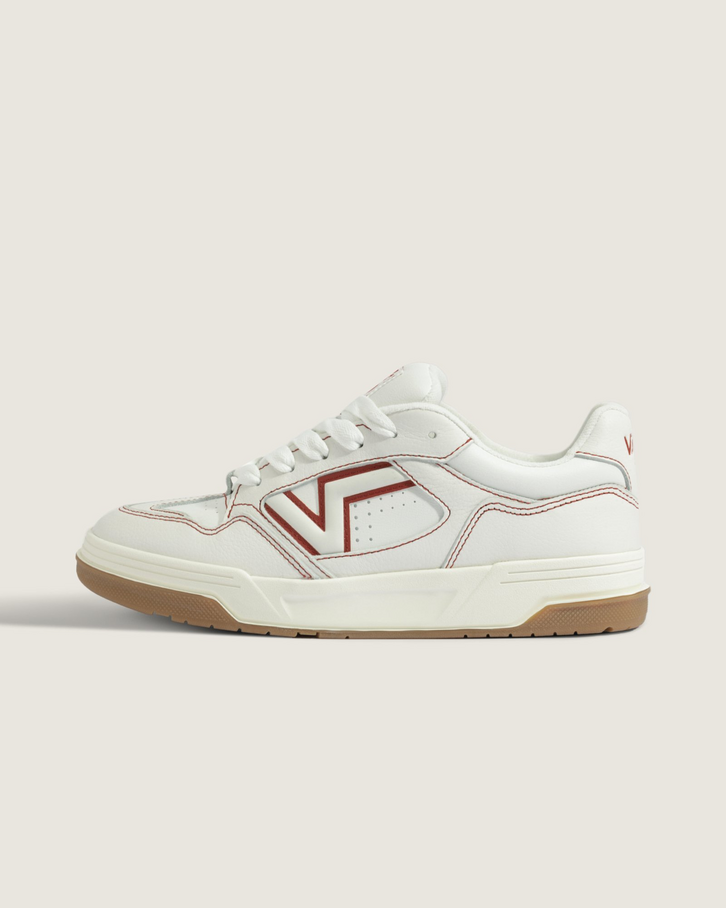 Tênis Upland Contrast Stitch White Red