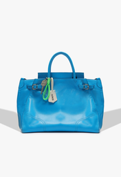 Bolsa Tote Azul Schutz Média Heaven Couro