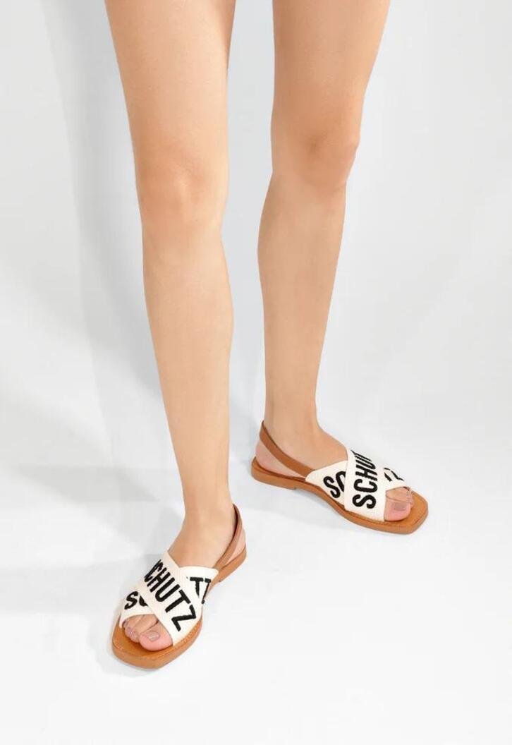 Rasteira Schutz Off White