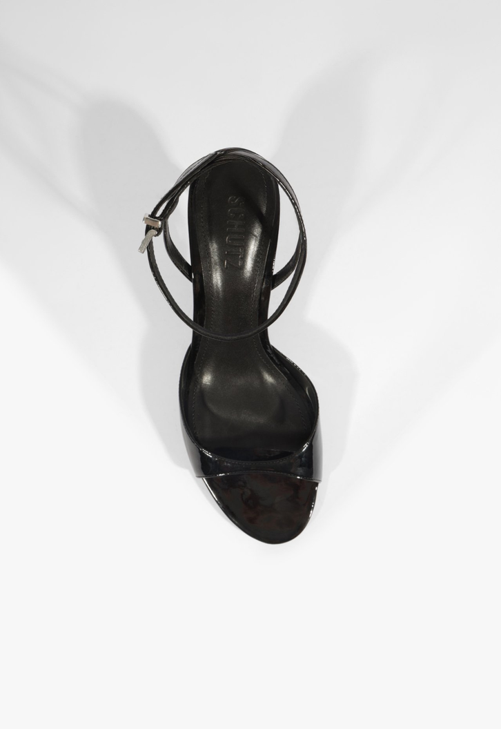 Sandália Amie Chain Mid Preta | ZZ MALL