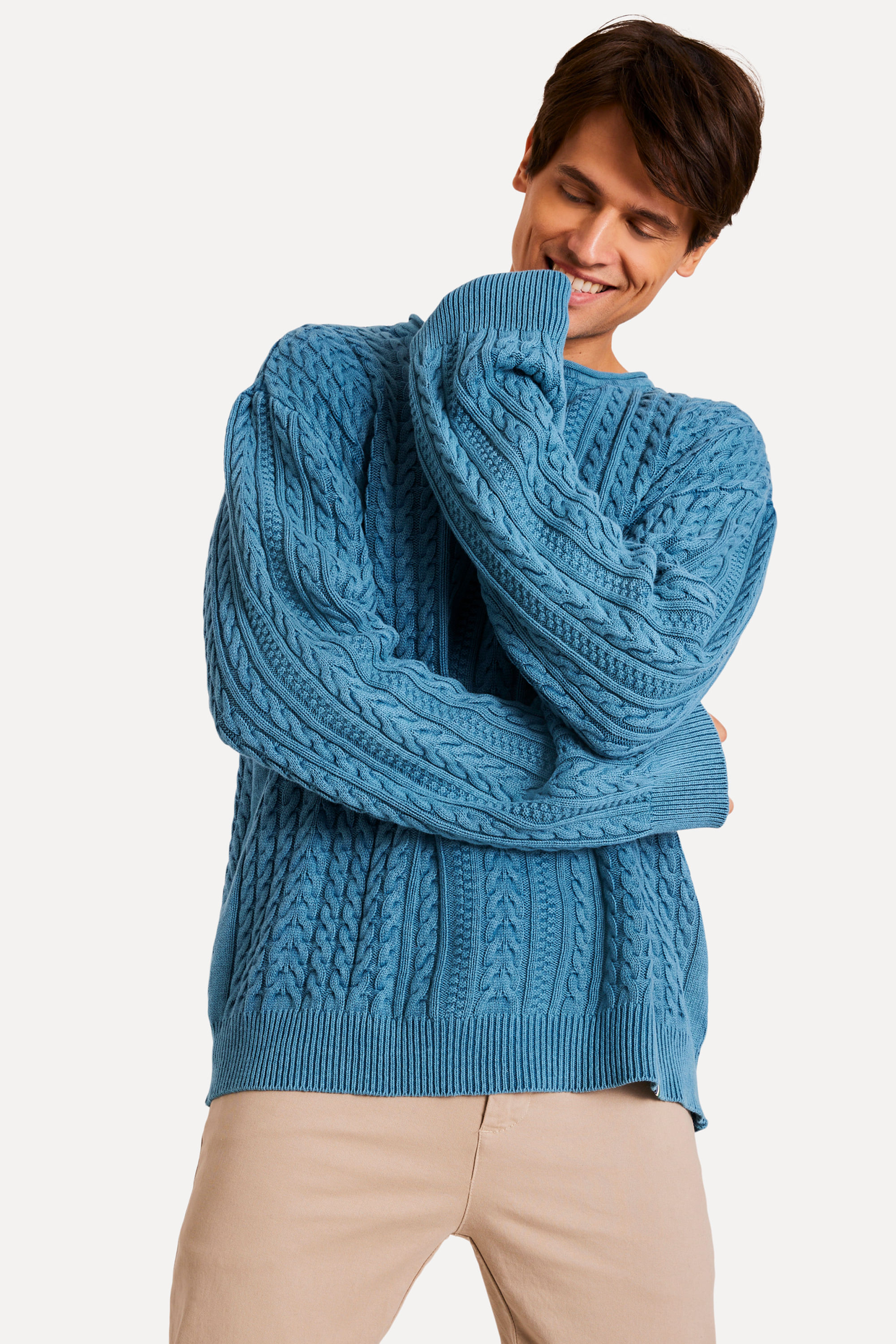 TRICOT AZUL RESERVA INDIGO TRANÇA | ZZ MALL
