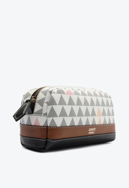 Bolsa Branca Schutz Necessaire Triangle