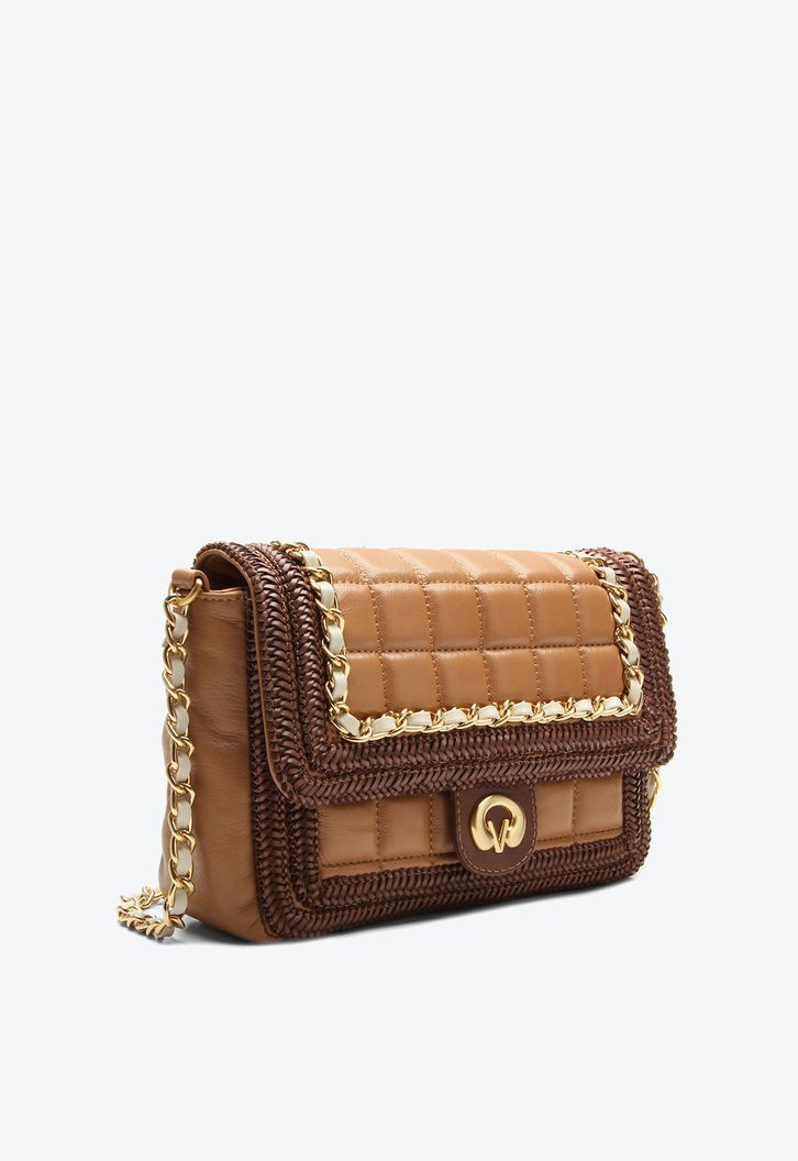 Bolsa Tiracolo Phoebe Média Marrom