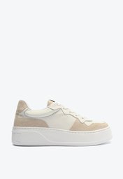 Tênis Branco Mix Bege Schutz Couro