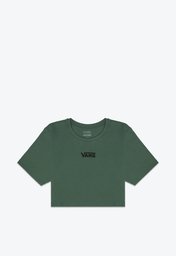 Camiseta Flying V Crew Crop SS II Dark Forest