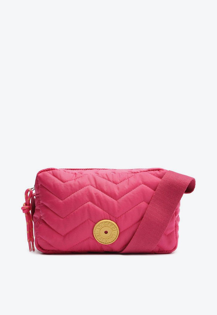 Bolsa Tiracolo Rosa Matelassê Nylon