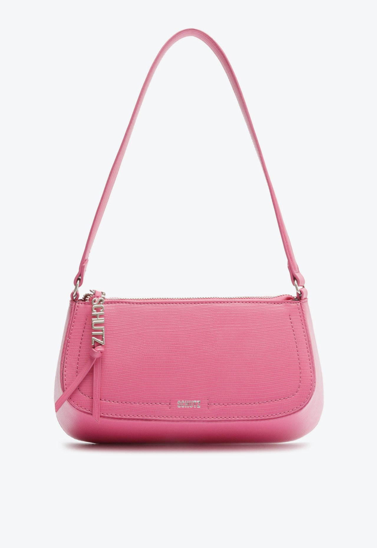 Bolsa Rosa Schutz Shoulder Tina Média Couro | ZZ MALL