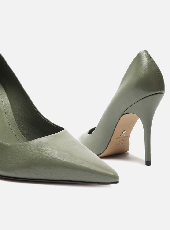 Scarpin verde militar online