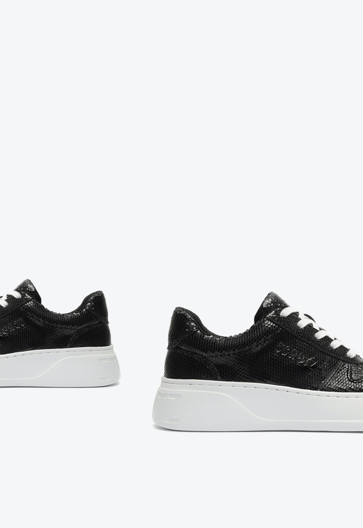 TÊNIS FLATFORM COURO preto