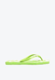 Chinelo De Dedo Bag Verde Estampado Arezzo Brizza Square E