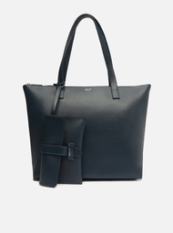 Bolsa Shopping Pouch Azul Arezzo Mercato Grande