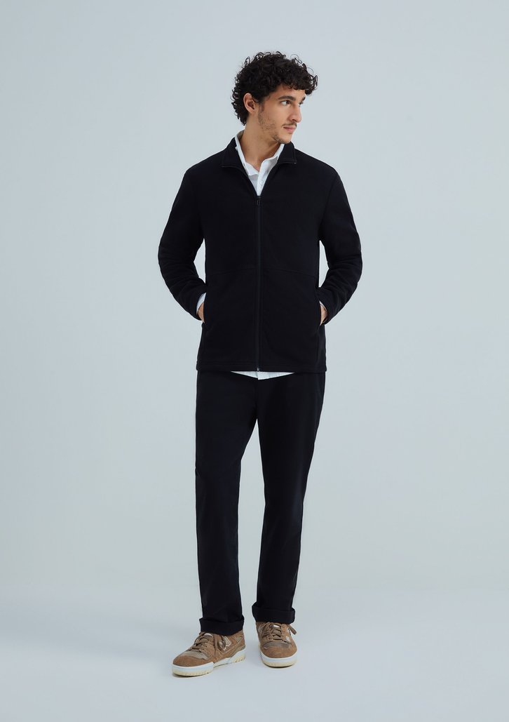 Jaqueta Preta Hering Masculina Em Fleece