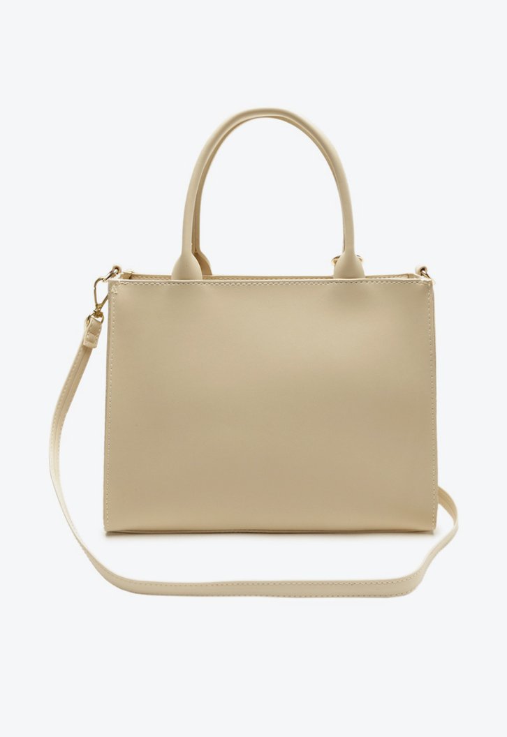Bolsa Tote Branca Correntes Média