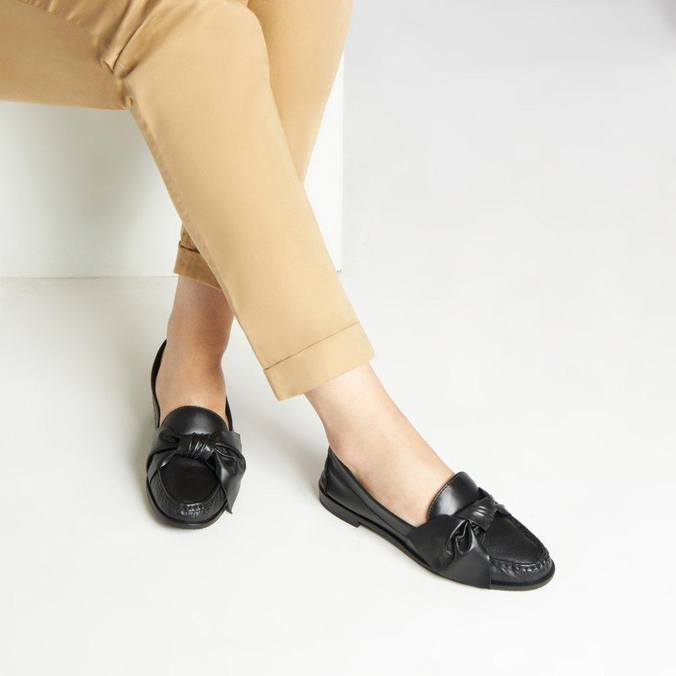 Mocassim Alme Preto Noite Telma Laço | ZZ MALL