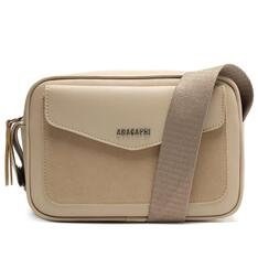 Crossbody Nude Anacapri Bolso Acamurçado Grande