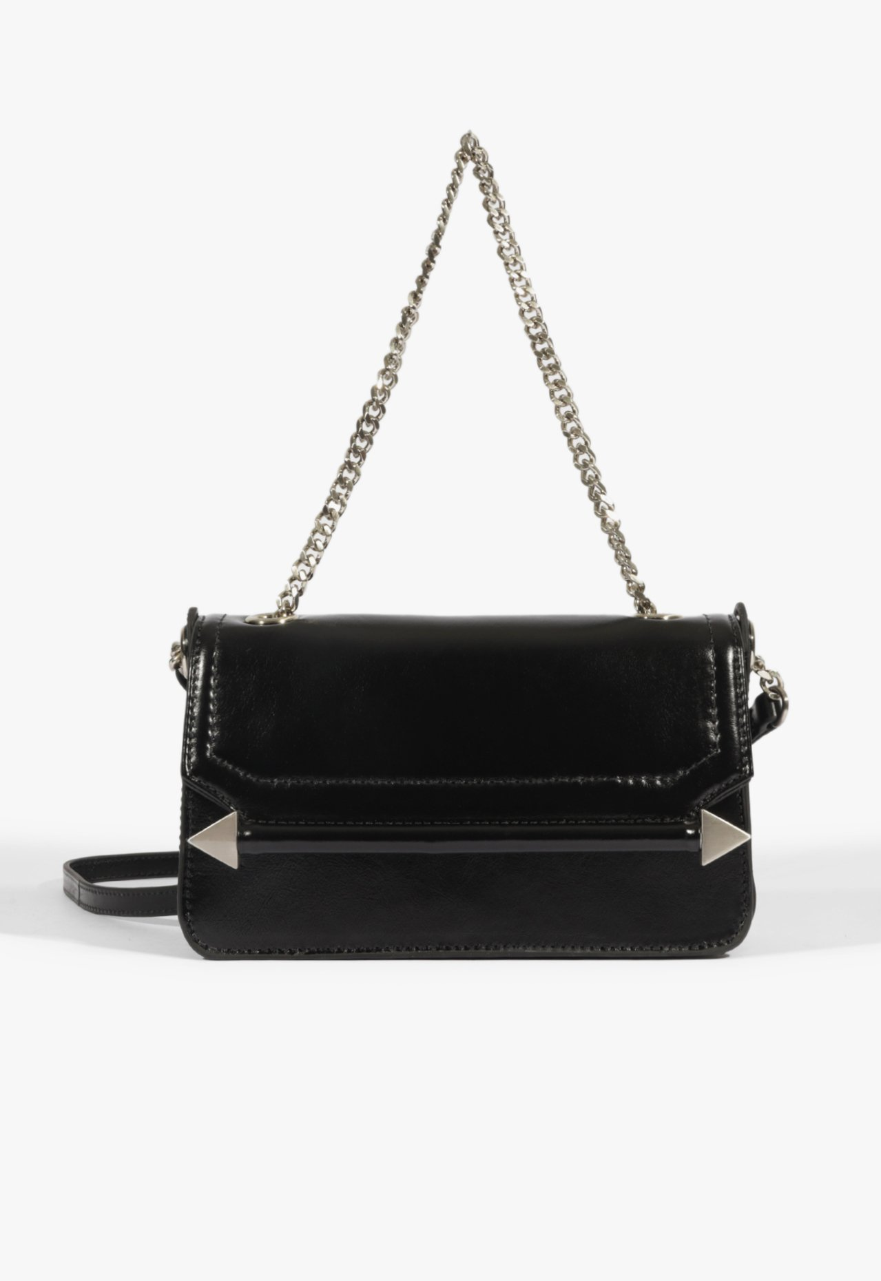 Bolsa Tiracolo Muse Pequena Couro Preta | ZZ MALL