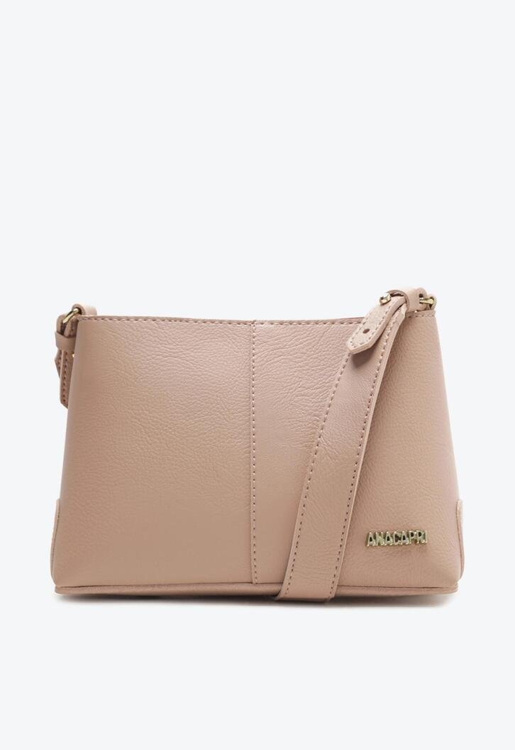 Crossbody Quadrada Nude Básica Média