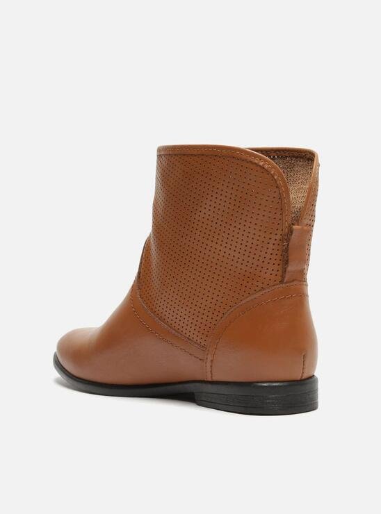 BOTA NUDE AREZZO CANO MÉDIO SALTO BAIXO