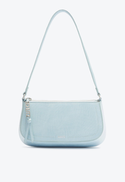 Bolsa Azul Schutz Shoulder Tina Média Couro