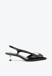 Slingback Preto Vicenza Ashley