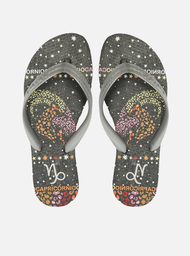 Chinelo de Dedo Prata Capricórnio Signos Brizza