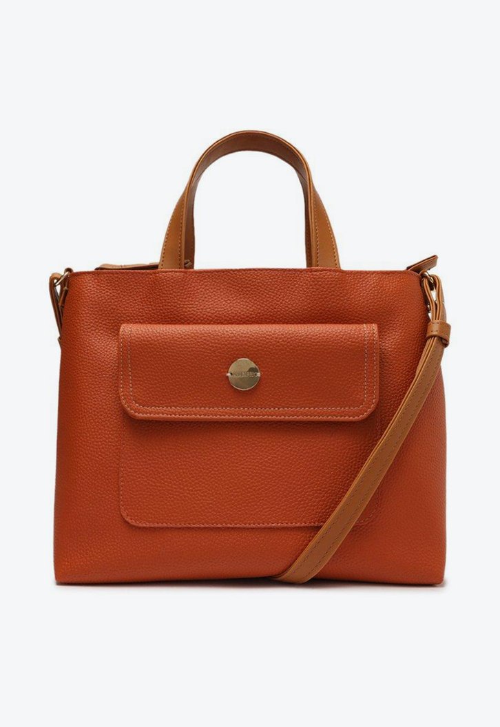 Bolsa Tote Laranja Anacapri Classy Pequena